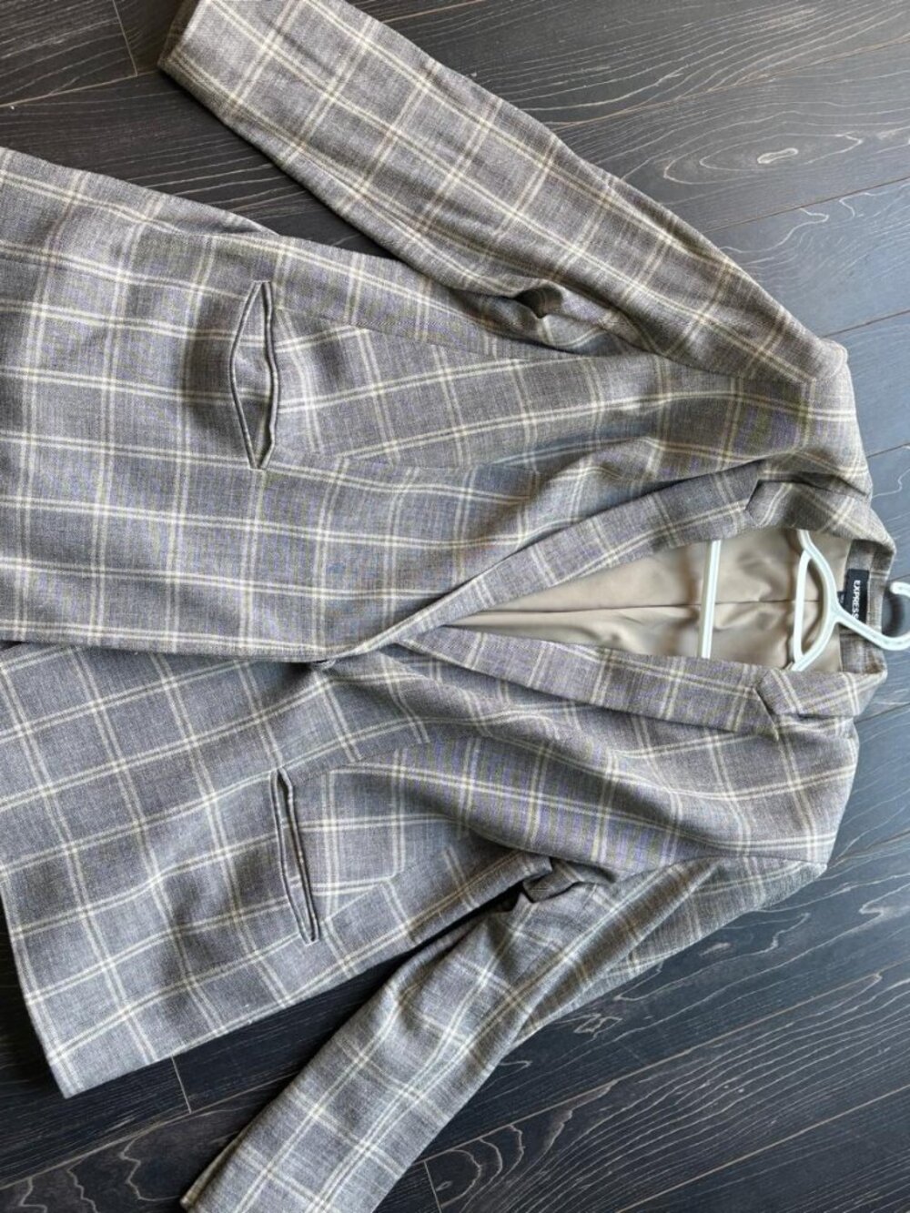 Oversized Plaid Blazer